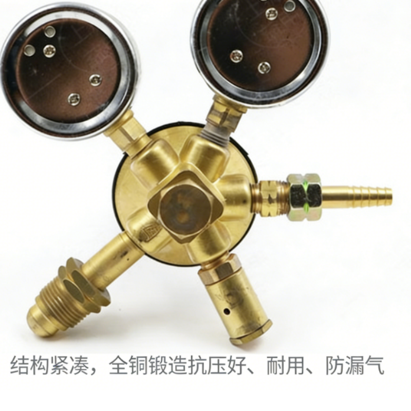 上减 丙烷减压器 YQW-2 0.16×2.5MPa 输入螺纹G5/8-左 输出螺纹M16×1.5 -左高清大图