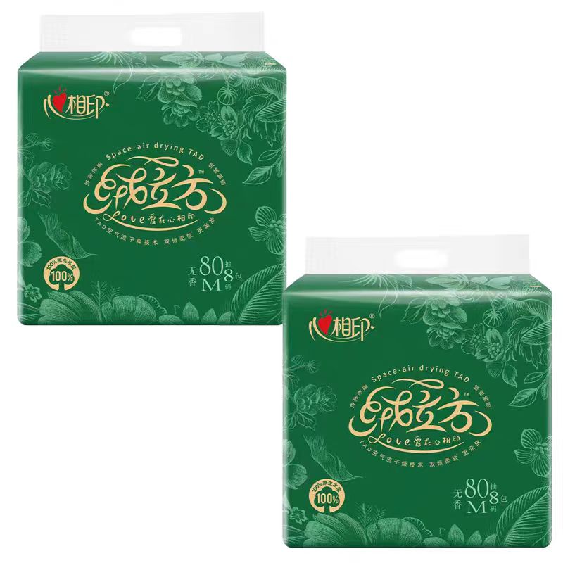 心相印 抽纸 绒立方80抽16包三层塑装面巾纸 TDT1080(箱装)