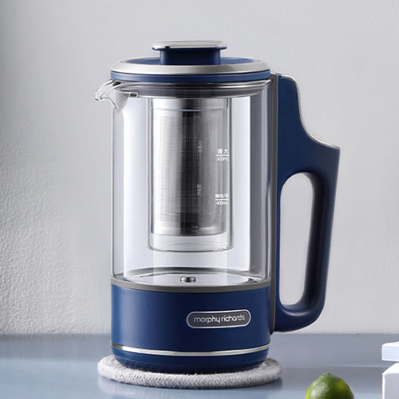 摩飞电器(MORPHY RICHARDS)便携养生壶(分体底座款)MR6085 轻奢蓝高清大图