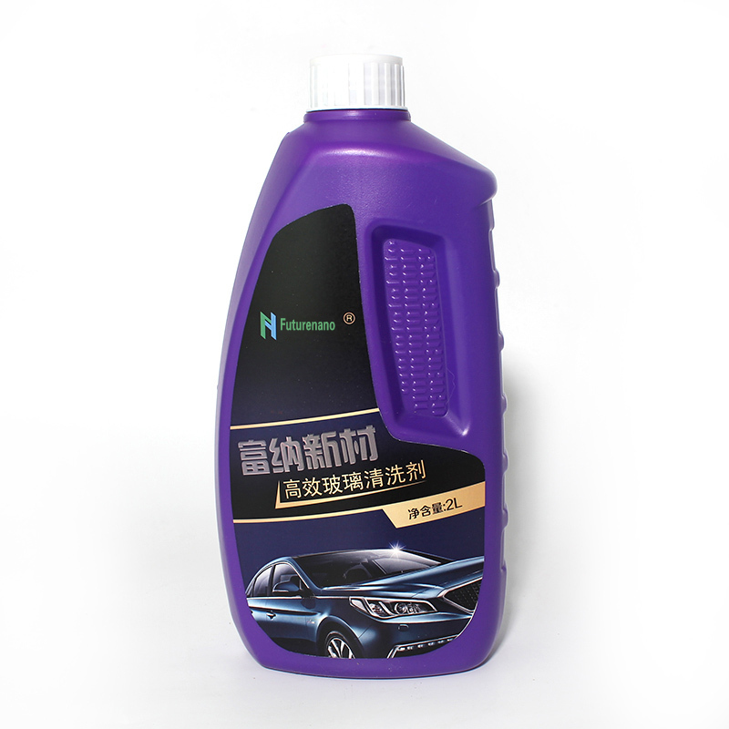 汽车用品 富纳新材Futurenano高效玻璃清洗剂2L(-20度) 玻璃水汽车玻璃油膜清洁剂强力去污剂 (净含量2L)