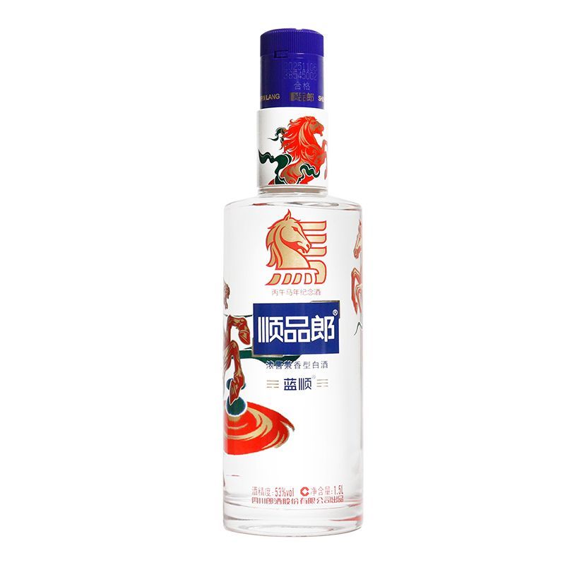 郎酒顺品郎蓝顺(马年纪念酒)53度1.5L*1瓶浓酱兼香型白酒高清大图