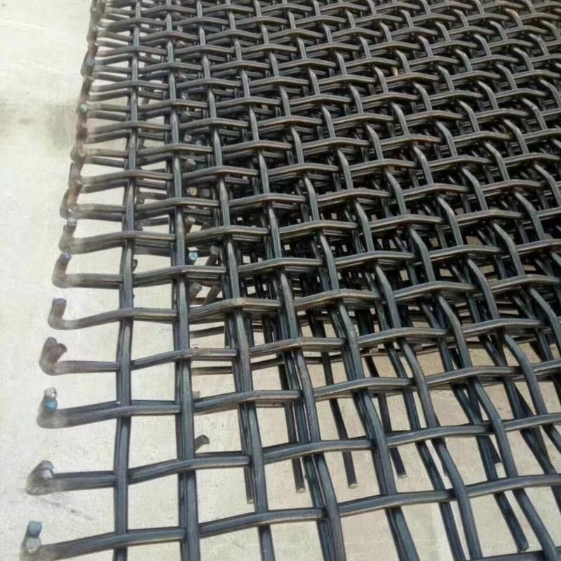65锰钢编织筛网钢丝网轧花网矿山振动筛滚筒筛矿筛网筛沙网铁网子