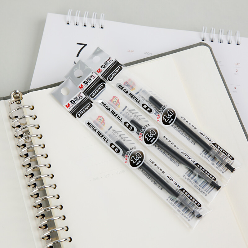 晨光(M&G)拔盖替芯大笔画AGR67017黑1.0高清大图