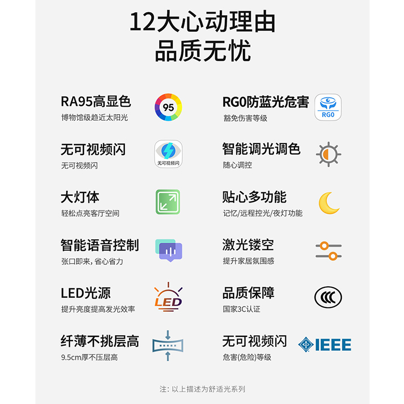 雷士照明新款北欧星空灯客厅主灯现代简约吸顶灯具全屋套餐灯具套餐高清大图