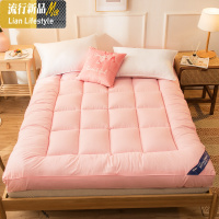 加厚床垫软垫单人学生宿舍家用折叠双人榻榻米床褥子垫被租房专用三维工匠 90*190cm床【久用不塌四季通用】 粉红色