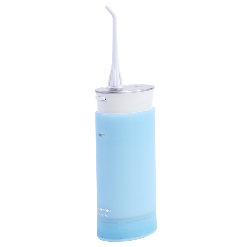 松下电动冲牙器 便携式冲洗牙器 牙缝清洁按摩牙龈水牙线 蓝色加4个备用喷嘴(国行联保)