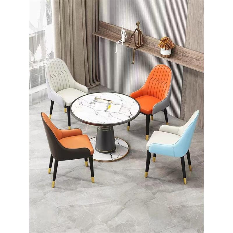 餐椅家用现代简约软包靠背椅轻奢餐桌椅