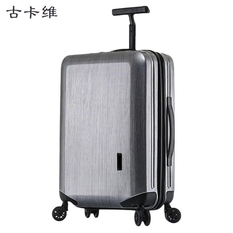 古卡维 拉杆箱包套装 灰色24寸拉链款+旅行包1501D高清大图