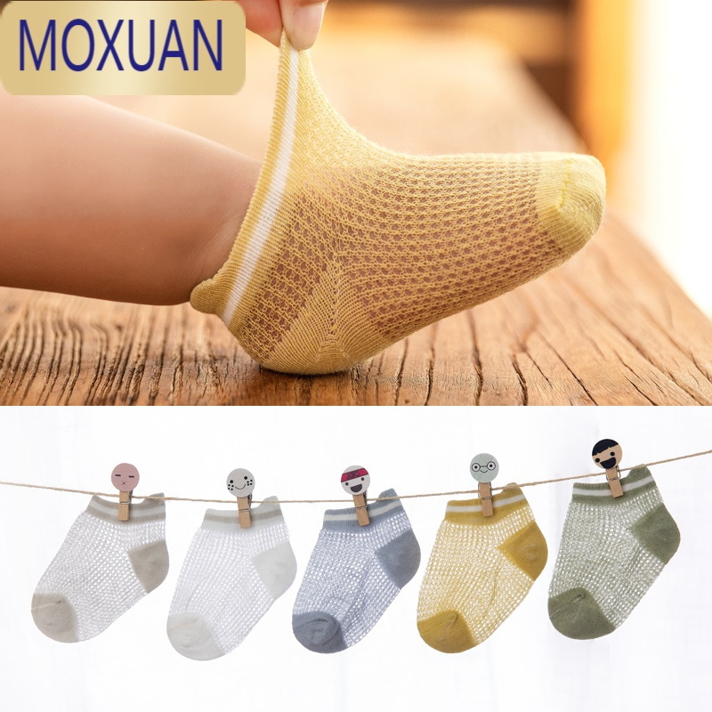 MOXUAN宝宝袜子夏季薄款网眼新生婴儿袜子春秋船袜男女儿童短袜可爱