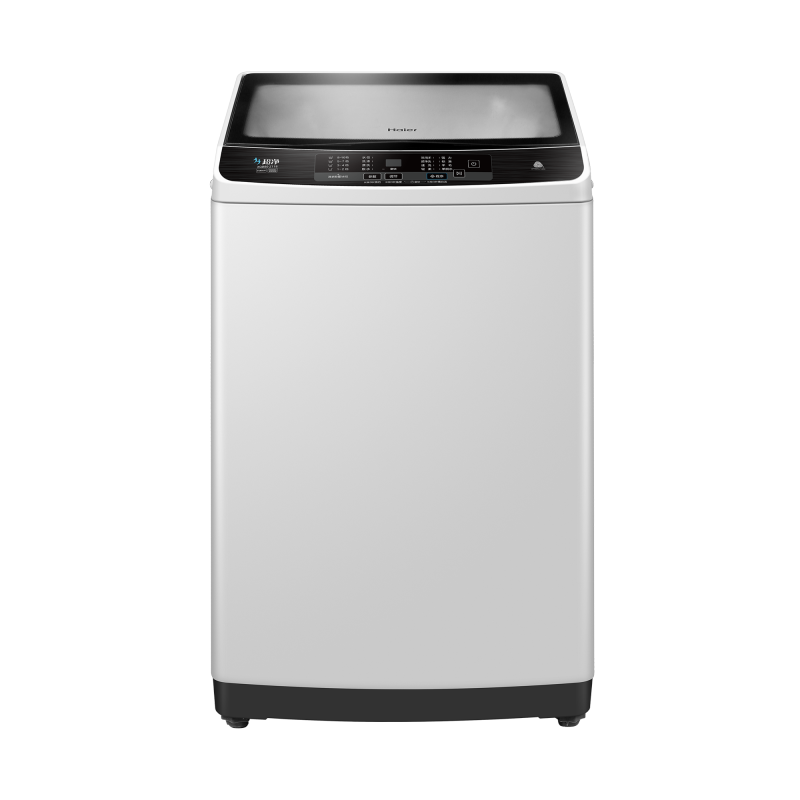 海尔haier8kg全自动波轮洗衣机智能称重自编程劲洗低磨损xqb80z118