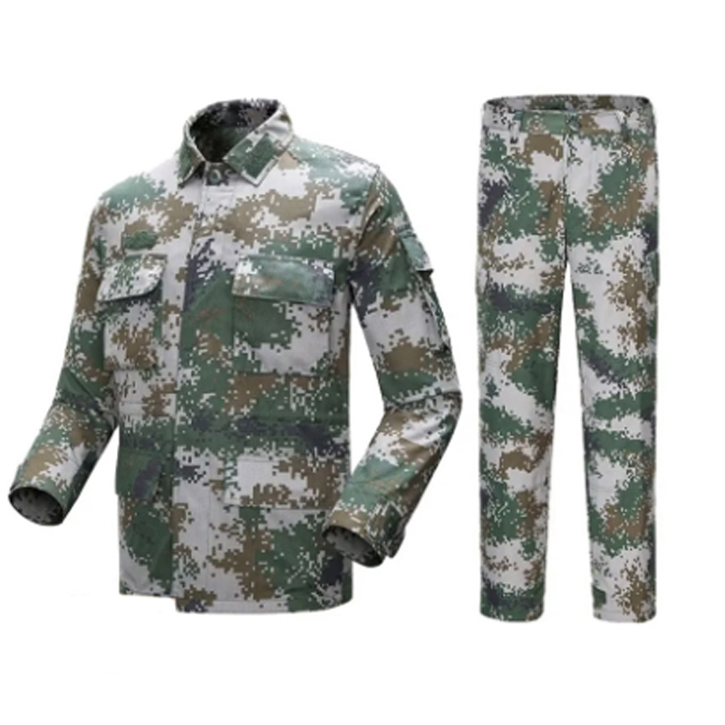 邦能之星军训迷彩服套装男女学生夏秋训练耐磨拓展批发初高中大学校教官服（迷彩6件套）N510301高清大图
