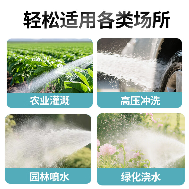 普朗德 PUANGD水管软管浇花水管高压洗车水管接头防爆自来水管6分软管30米套装高清大图