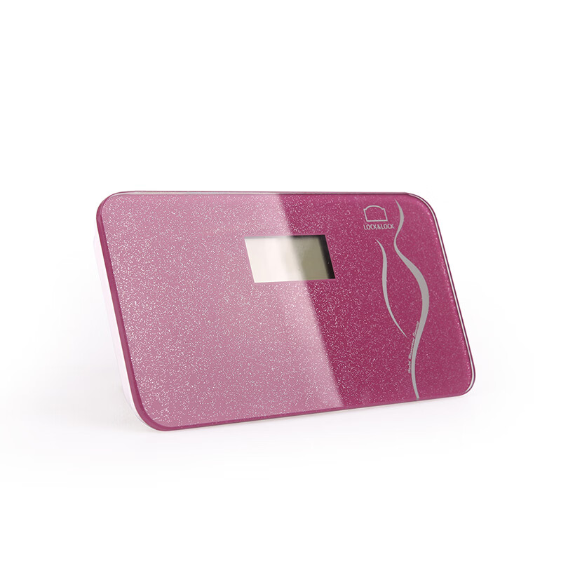 乐扣/秤健康红晶莹电子人体秤高清大图