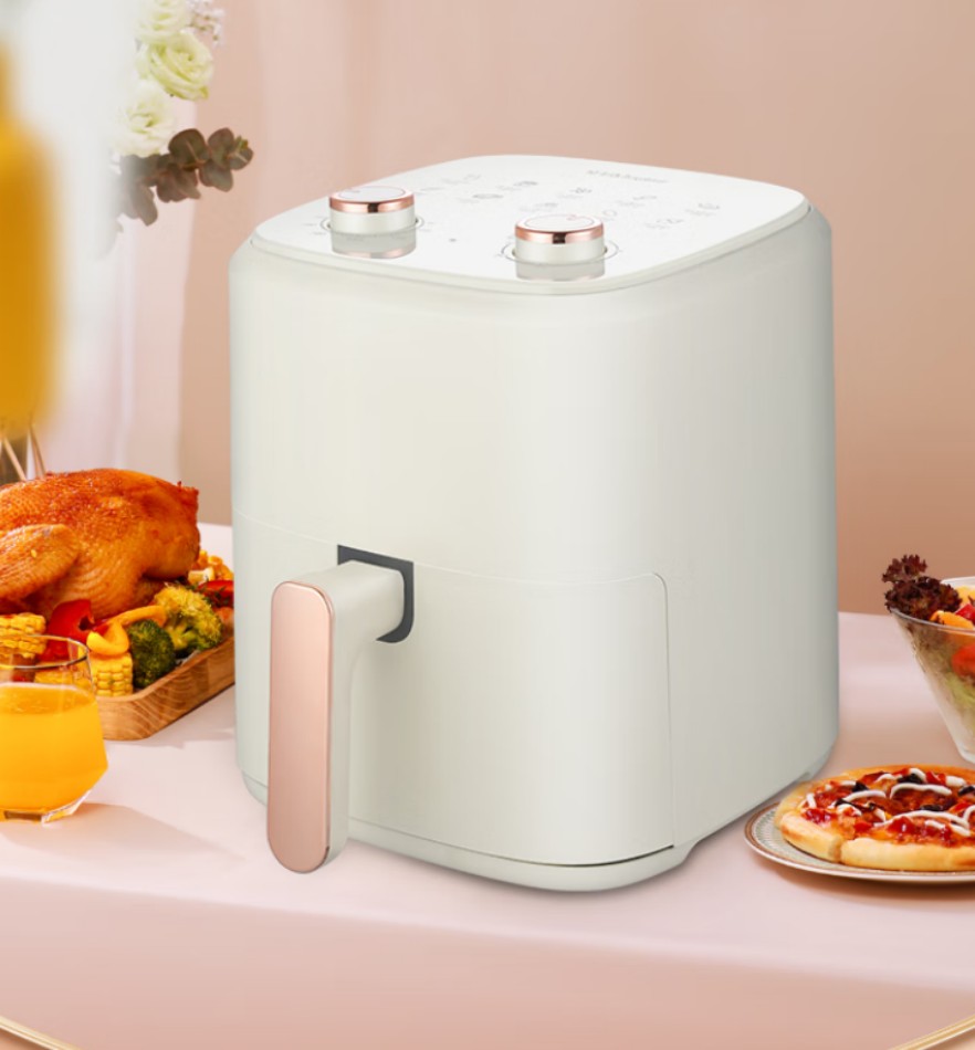 荣事达(Royalstar)多功能空气炸锅 5升大容量 RS-AF901 米白色