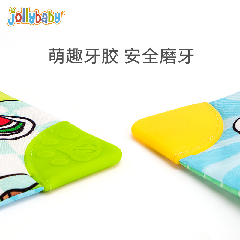 jollybaby牙胶布书婴儿撕不烂书宝宝玩具礼盒新生儿牙咬1663高清大图