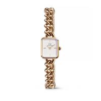 丹尼尔惠灵顿(Daniel Wellington)女士玫瑰金机械表优雅链条设计防水时尚腕表精致礼盒装