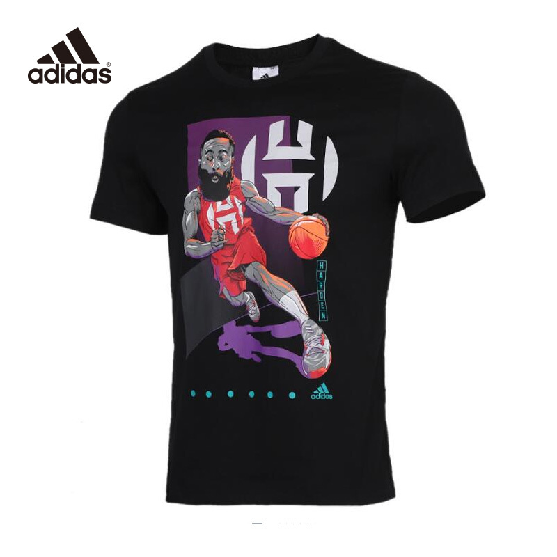 阿迪达斯adidas 新款男装哈登篮球运动短袖FM4779高清大图