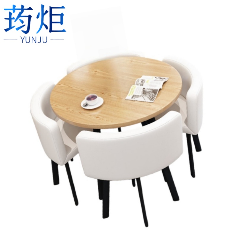 荺炬圆桌1桌四椅70cm套高清大图