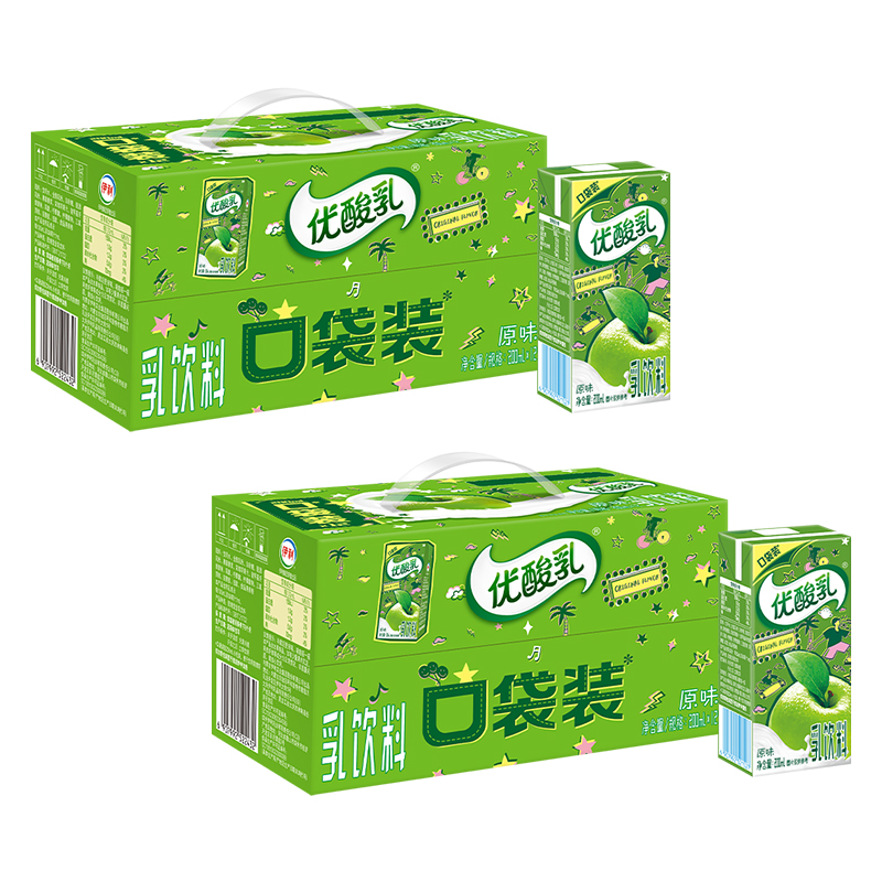 [12月生产]伊利优酸乳限定包装 新老包装随机发 原味200ml*12盒*2箱高清大图
