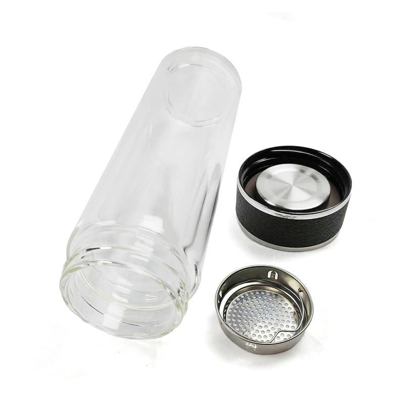 和居态 皮纹烧底玻璃杯 380ml 个高清大图