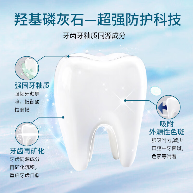無瑾花 韩国进口 炫白水晶牙膏110g 甜柠薄荷味 去烟渍牙渍 呵护牙釉质高清大图