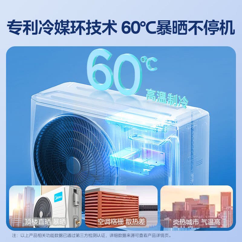 美的(Midea)空调挂机酷省电2匹家用一级能效变频冷暖客厅卧室工厂办公室商铺用官方正品KFR-46GW/N8KS1-1图片