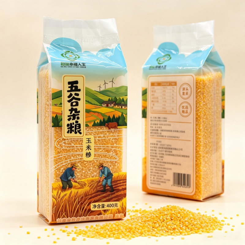 和谐幸福人生 玉米糁 400g 袋高清大图
