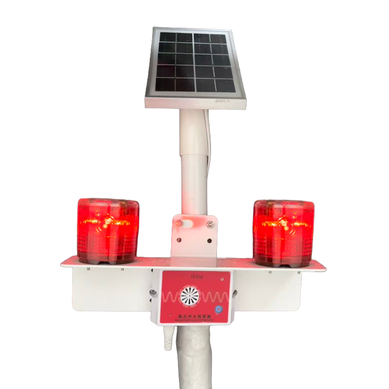 鸿灵睿芯 JSD01G 多晶硅太阳能板 5V 1.2W IP67 10HZ LED户外语音播报灯(计价单位:盏)银色高清大图