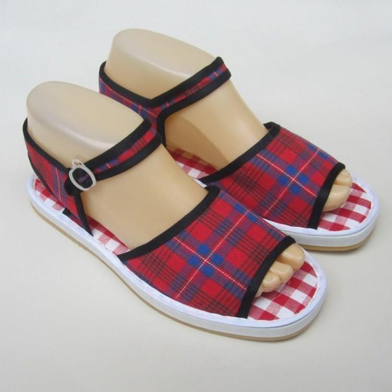 舒适防滑手工布鞋纺织女牛筋底中老年人款妈妈鞋广场舞传统布凉鞋 凉