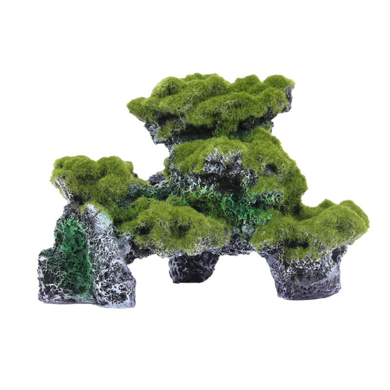 鱼缸树脂珊瑚假山装饰摆件水族箱仿真中国景造景布景高清大图