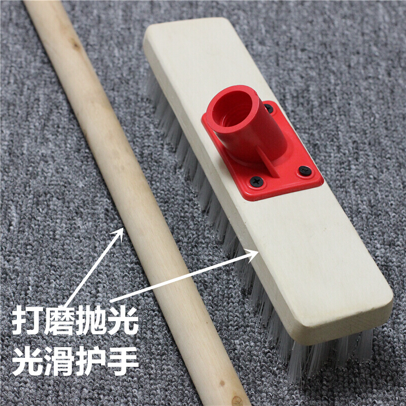 地刷硬毛大号卫生间厨房洗地刷地刷子家用清洁刷瓷砖木质地毯刷浴室户外地板长柄地板刷 地刷