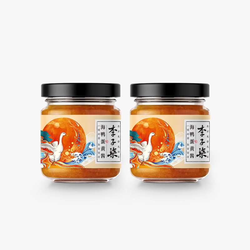 李子柒 海鸭蛋黄酱 流沙咸蛋黄酱 流沙酱拌饭 80g*2瓶
