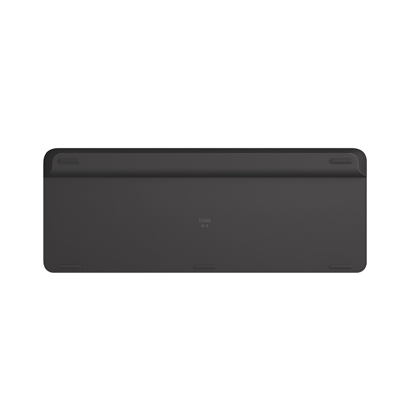 罗技(Logitech) K580 轻薄多设备无线蓝牙键盘便携笔记本平板办公键盘 黑色高清大图