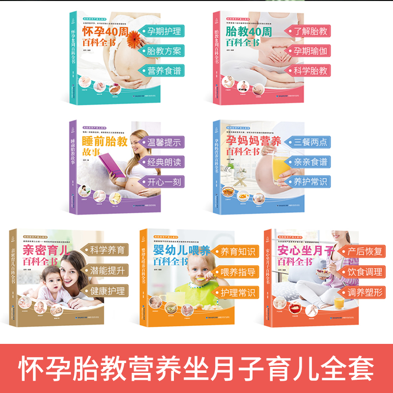 [正版]全7册 怀孕书籍孕期书籍孕妇书籍大全 怀孕期十月怀胎睡前胎教故事书怀孕每周吃什么孕妇食谱育儿备孕书籍准妈妈坐月高清大图