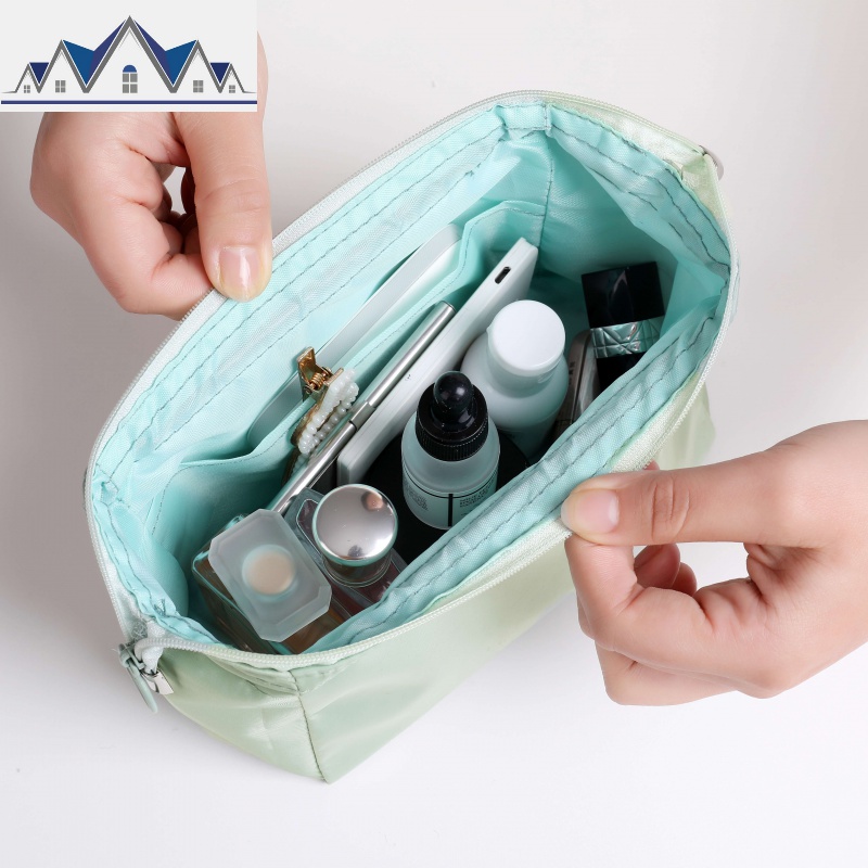 网红莫莫兰迪系化妆包多功能洗漱包化妆品收纳包便携少女风大号包 三维工匠高清大图