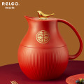 物生物 云雀保温壶950ML JV022108-0950 迷恋红950ML 双喜款