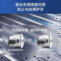 海尔(Haier)洗衣机全自动滚筒10公斤晶彩系列直驱变频蒸汽除菌家用大容量洗衣机 玉墨银 EG100BDC189SU1