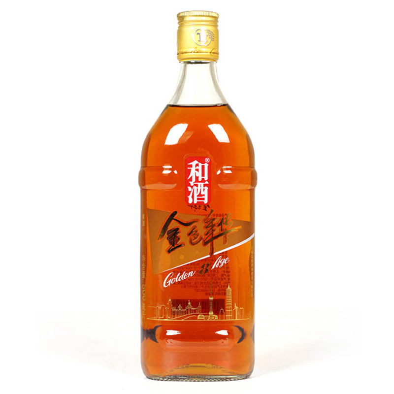 和酒 金色年华 上海黄酒 14度 8年陈 500ML 单瓶装