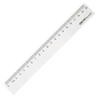 得力 6220办公通用直尺 测量绘图尺子 20cm