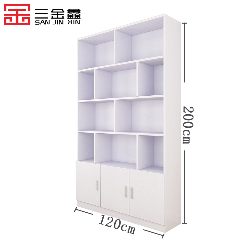 三金鑫 货柜货架酒柜展架展柜化妆品展示柜陈列饰品置物架书柜书架茶叶柜高清大图