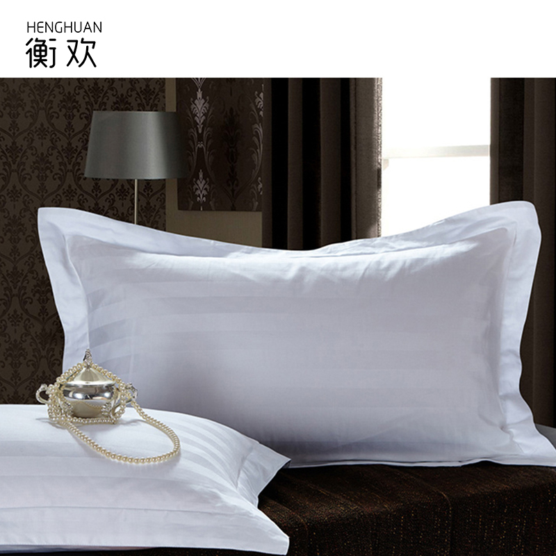 衡欢(HENGHUAN)全棉40支加密暗条纹枕头套 RZ-ZT01/个(55*85cm)高清大图