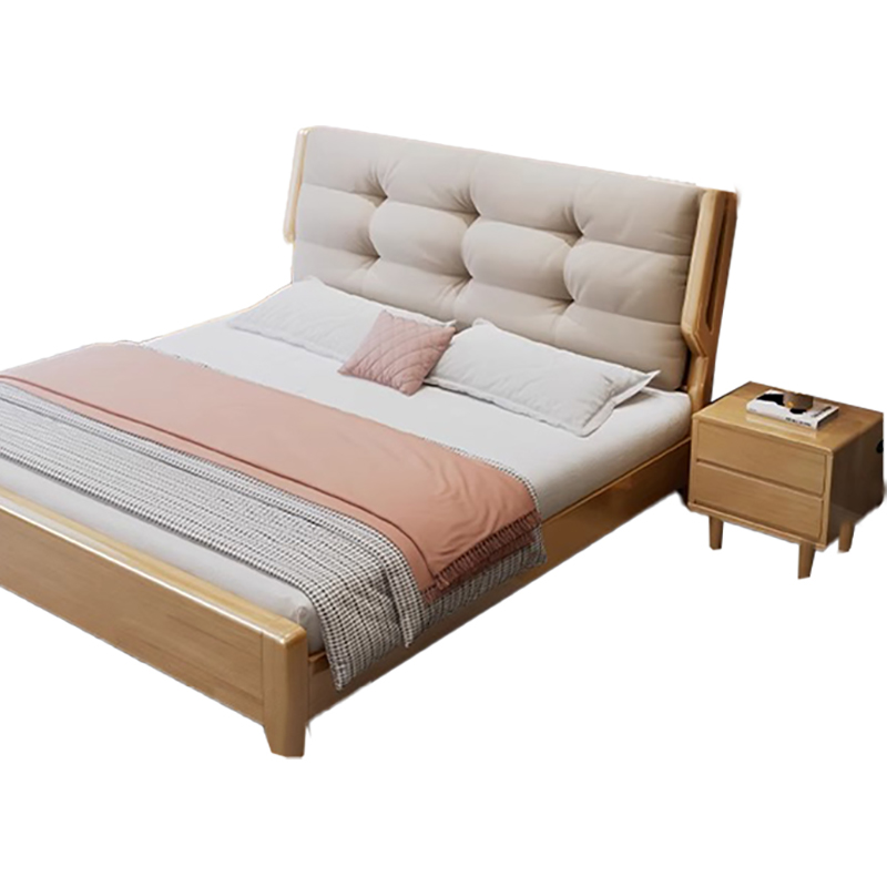 铭羽洋D4单人床120cm+床头柜套高清大图