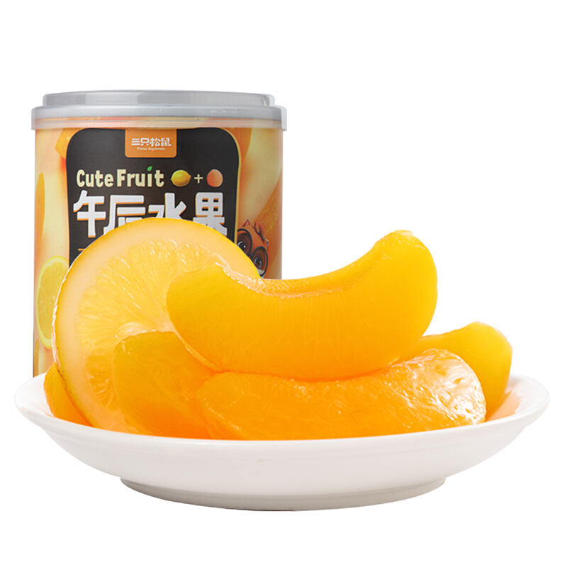 三只松鼠混合水果罐头312g/罐