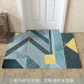 家柏饰(CORATED)客厅地毯垫进地垫北欧毯入户蹭脚垫厅浴室口家用可裁剪_494 0.4&times;0.6米（收藏店铺送礼包） 绿色北欧-23