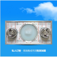 浴霸A✅✅嘉兴集成顶电器 两灯三合一型材浴霸 取暖换气节能拉丝厨卫电器浴霸