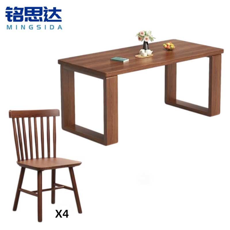 铭思达餐桌1.4m4椅套高清大图