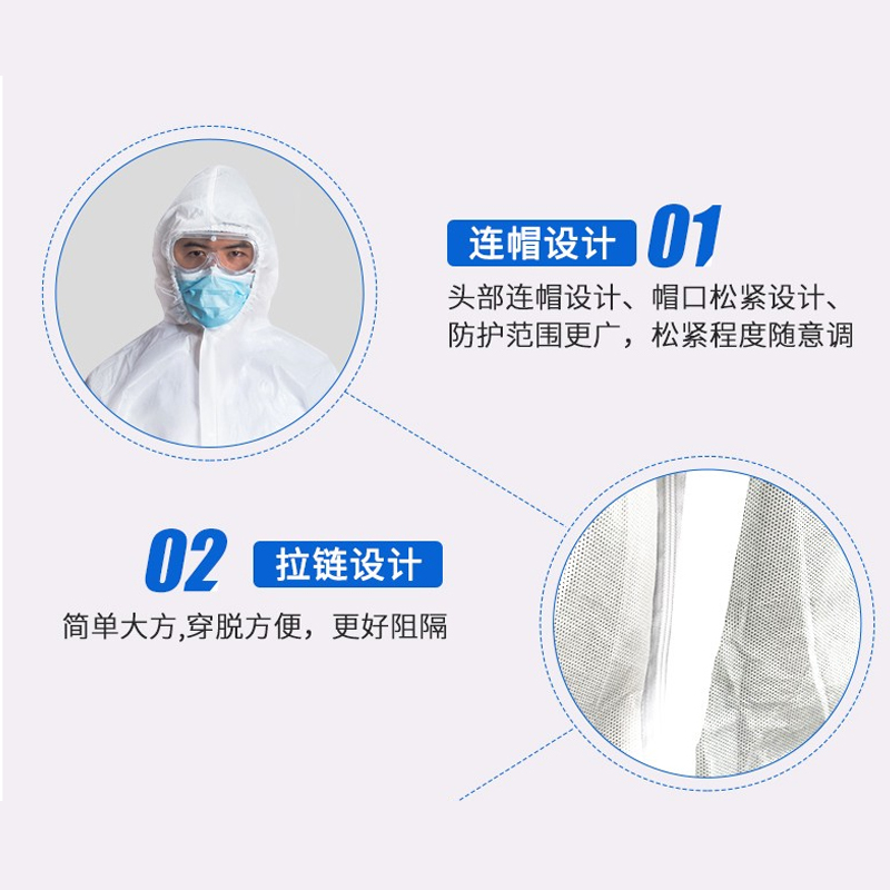 爱护佳防护衣服(无纺布+覆膜+压胶条)M号