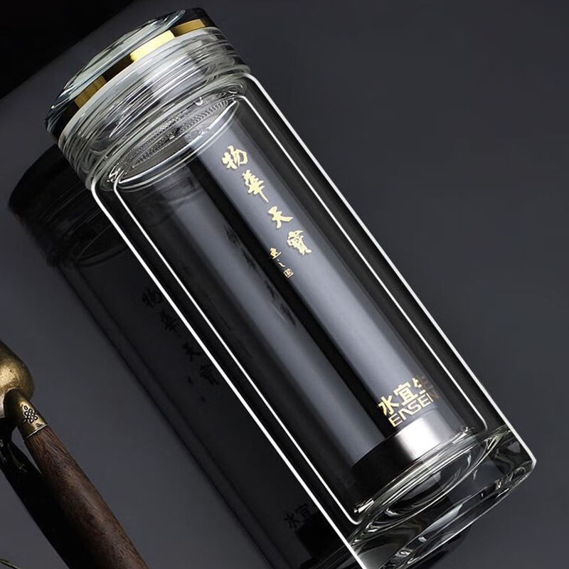 水宜生玻璃杯330ml通透质感高硼硅弱碱养身泡茶杯G908高清大图