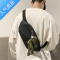 FENGHOU潮牌日系胸包男士ins简约单肩包腰包背包小挎包女帆布学生斜挎包腰包男