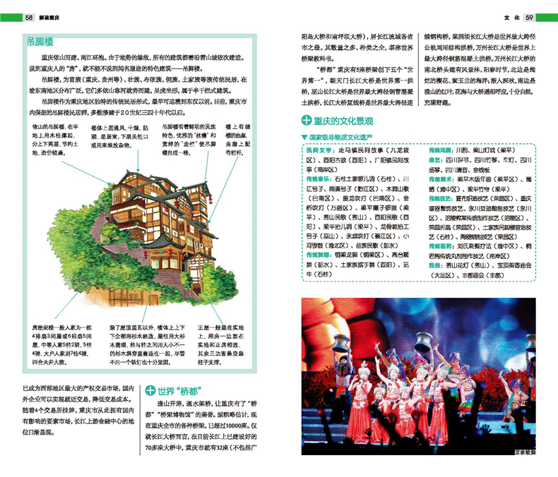 [正版]F重庆旅游攻略深度旅游文化读本发现者重庆山城文化长江古镇辣美食自驾游地图旅行指南国内自助游高清大图